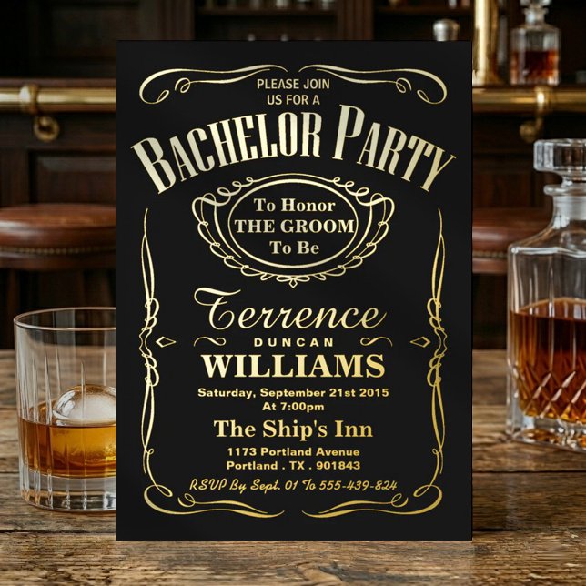 Trendy Typography Bachelor Party Real (Creator Uploaded)