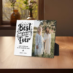 Trendy Typography Best Dad Ever Photo Plaque<br><div class="desc">Let dad knows how much he means to you with this trendy typography Best Dad Ever Photo Plaque. Simply upload your own photograph and customise message and name/s to make it personal and unique to you. Makes a wonderful gift for fathers day,  birthday or christmas.</div>