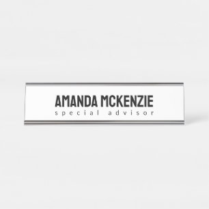 Trendy Unique Creative Minimalist Design Desk Name Plate