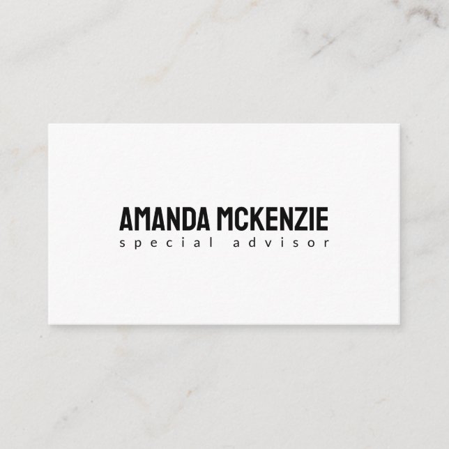 Trendy Unique Creative Minimalist Design Enclosure Card (Front)