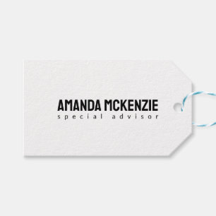 Trendy Unique Creative Minimalist Design Gift Tags