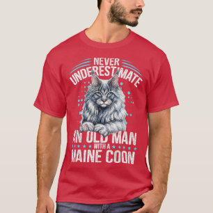 Trendy Unique Never Underestimate Old Man With Mai T-Shirt