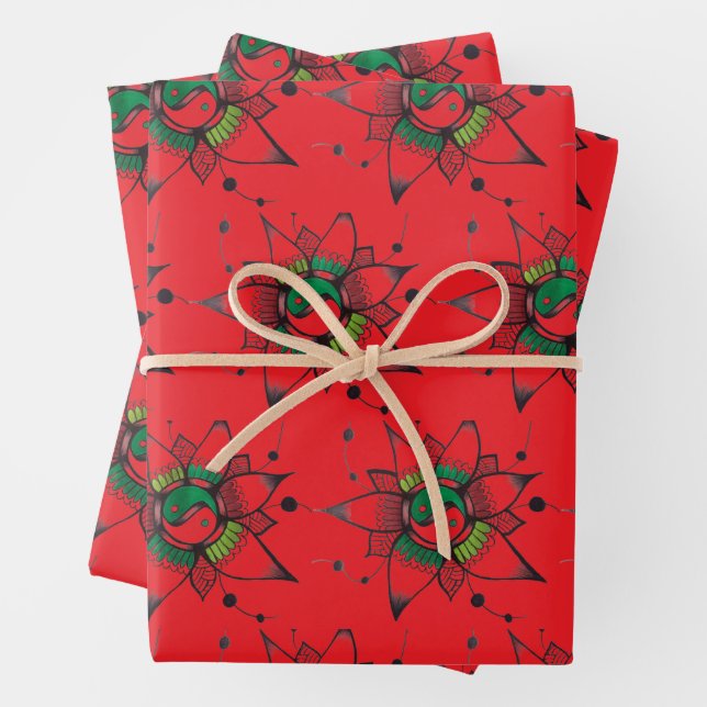 Trendy Unique  Wrapping Paper Sheet (In situ)