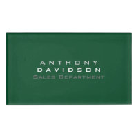 Trendy Up Forest Green Minimalist Business