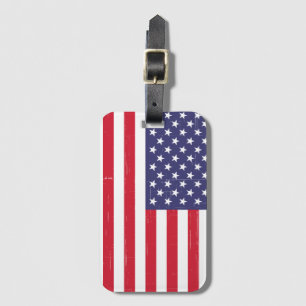 Trendy USA Flag Luggage Tag