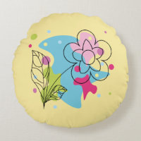 Trendy vector pattern of a summer flower in spots