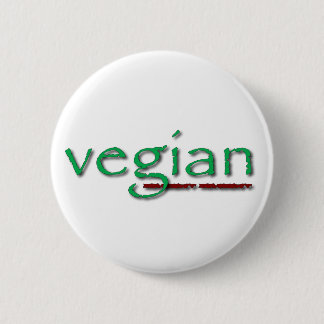Trendy Vegian 6 Cm Round Badge