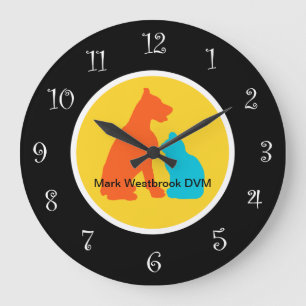 Trendy Veterinarian Office Waiting Room Clocks