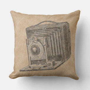 Trendy Vintage Art Vintage Camera Cushion