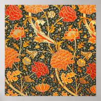 Trendy Vintage Designer Floral Wallpaper Pattern