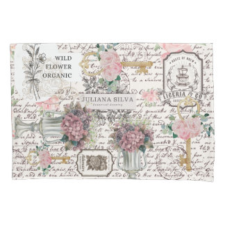 Trendy vintage French style decorative background Pillowcase