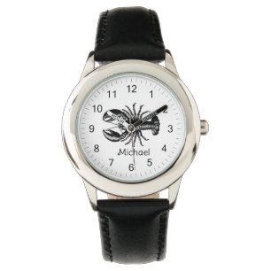 Trendy vintage Lobster Personalised Watch