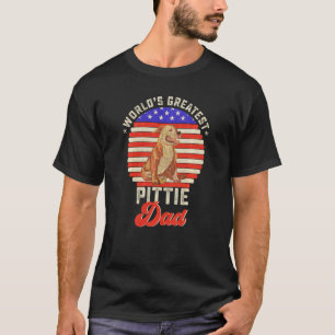 Trendy Vintage Retro World S Greatest Pitbull Dog T-Shirt