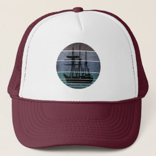 TRENDY VINTAGE SHIP FISHERMEN FISHING BOAT TRUCKER HAT