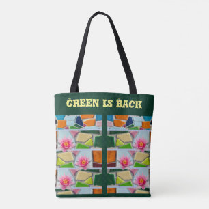 Trendy Water Lilies Fashionable Tote Bag