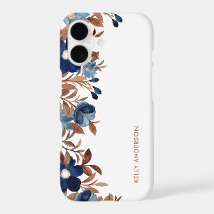 Trendy Watercolor Floral Pattern Girly Foliage