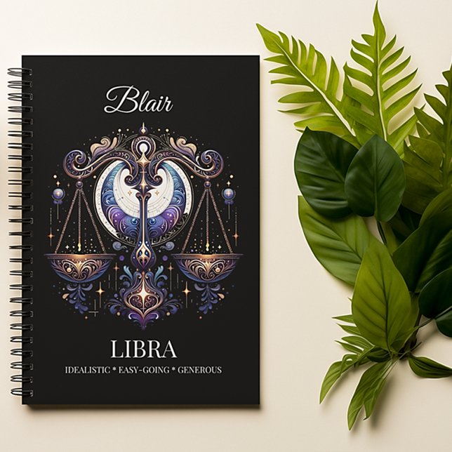 Trendy Watercolor Libra Zodiac Journal (Creator Uploaded)
