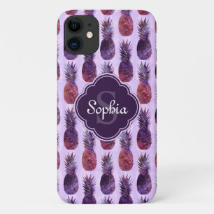 Trendy Watercolor Pineapple Pattern Case-Mate iPhone Case