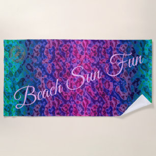 Trendy Waves Beach Towel