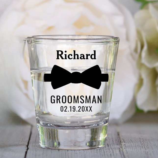 Trendy Wedding Bachelor Party Favours Groomsman Shot Glass (Creator Uploaded)