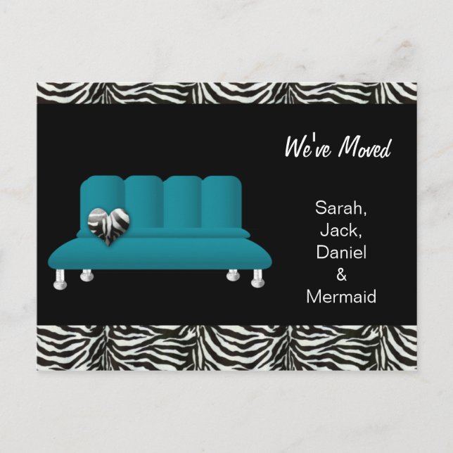 trendy we've moved postcard (Front)