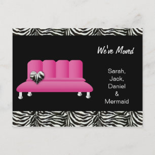 trendy we've moved postcard