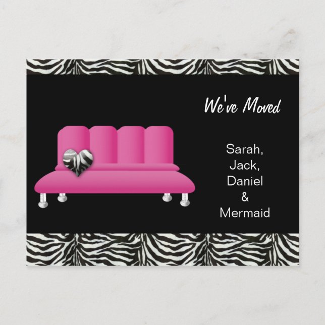 trendy we've moved postcard (Front)