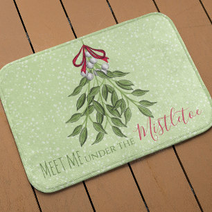 Trendy Whimsical Holiday Christmas Custom Cute Bath Mat