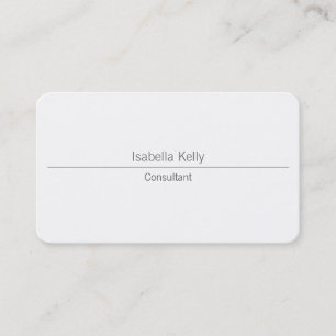 Trendy White Creative Professional Stylish Business Card