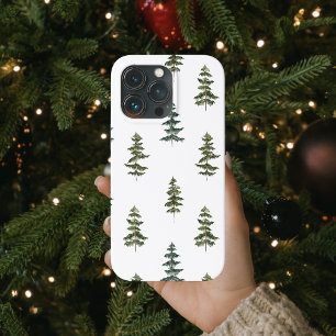 Trendy Winter Christmas Tree Pattern iPhone 13 Pro Case