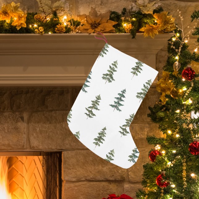 Trendy Winter | Christmas Tree Pattern Small Christmas Stocking (Creator Uploaded)