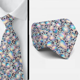 Trendy Women's Tie   Opal Leopard Print Necktie