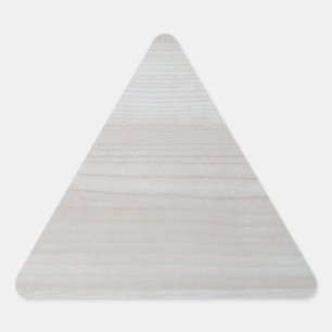 Trendy Wood Blank Template Elegant Design Nature Triangle Sticker