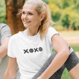 Trendy XOXO Pickleball Hugs & Kisses T-Shirt