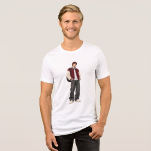 Trendy Y2K Anime Guy Aesthetic Men Teen White T-Sh Tri-Blend Shirt