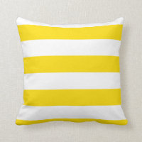 Trendy Yellow White Striped Modern Decorative