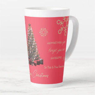 Trendy You Are Awesome Merry Christmas Latte Mug