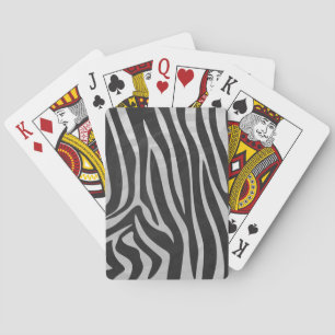 Trendy Zebra Animal Print Pattern created by Imagi Playing Cards