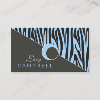 Trendy Zebra Biz Cards