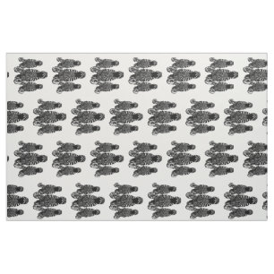 Trendy Zebra  Herd on Zebra Print Fabric