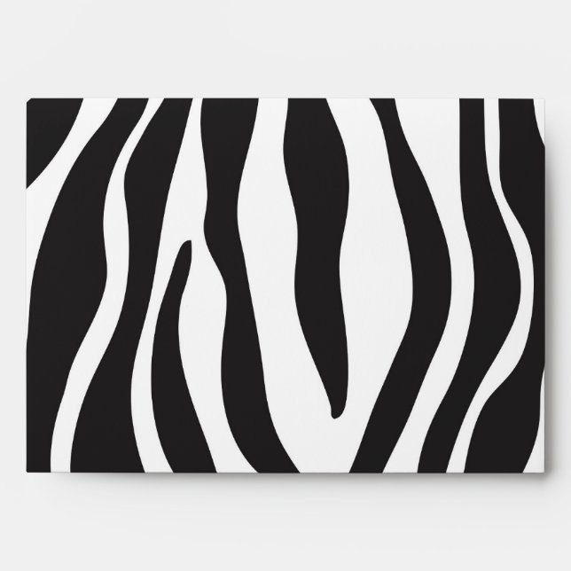 Trendy Zebra Print Envelopes (Front)