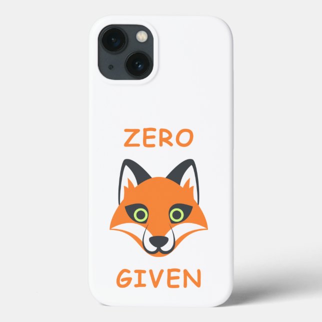 Trendy Zero Fox Given phrase Emoji Cartoon Case-Mate iPhone Case (Back)