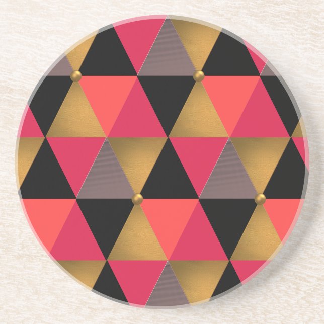 Trent Colour Coral ,rose,ambra, Coaster (Front)