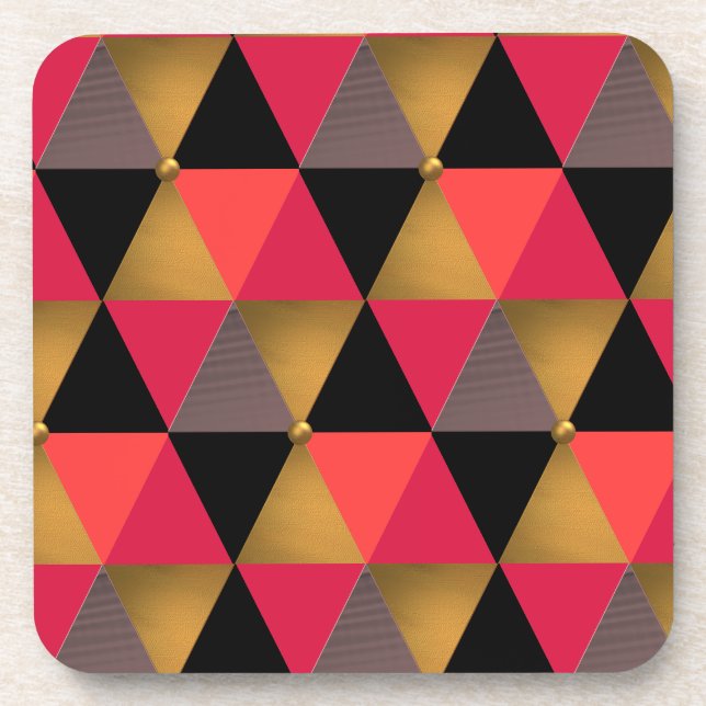 Trent Colour Coral ,rose,ambra, Coaster (Front)