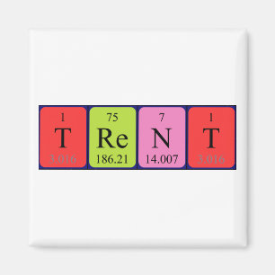 Trent periodic table name magnet