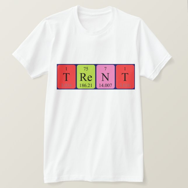 Trent periodic table name shirt (Design Front)