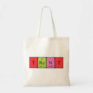 Trent periodic table name tote bag