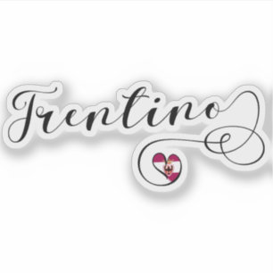 Trentino Heart Flag, Province of Trento, Italy