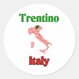Trentino Italy Classic Round Sticker
