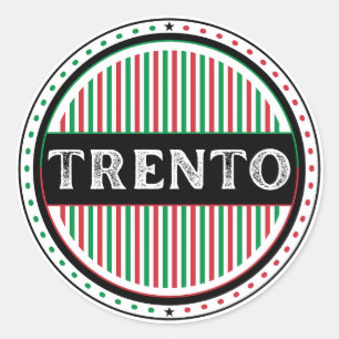 Trento City Pride Emblem – Italian Identity Classic Round Sticker